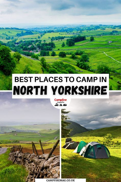 Discover all the best places to camp in North Yorkshire Dales. If you're looking to holiday in Yorkshire here's your guide to where to camp in Yorkshire, including all the best North Yorkshire… More Camping Scotland, Uk Campsites, Camping In England, Mazda Bongo, Camping Uk, Camping Inspiration, Wild Camp, Places Worth Visiting, Camping Destinations