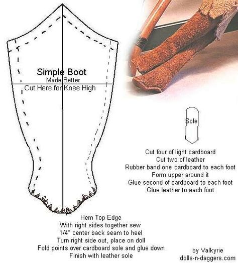 Doll Boots Pattern How To Make, Barbie Flat Shoes Diy, Doll Boots Pattern, Doll Shoes Tutorial Barbie, Bjd Shoes Tutorial, Blythe Doll Shoe Patterns, Free Barbie, Doll Shoe Patterns, Accessoires Barbie