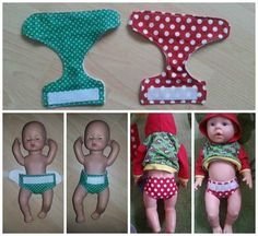 Projek Menjahit, Diy Sy, Baby Doll Clothes Patterns, Diy Bebe, Dolls Clothes Diy, Sewing Doll Clothes, Costura Diy, Baby Doll Clothes, Sewing Dolls