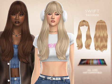 [EnriqueS4] Swift Hairstyle | Patreon Sims 4 Stories, Cc Mods, Pelo Sims, Sims 4 Game Mods, Free Sims, Sims 4 Characters, Sims 4 Mm, The Sims 4 Download, Sims4 Clothes