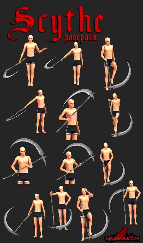 Dynamic Scythe Pose, Scythe Poses, Poses Sims 4, Sims 4 Cc Patreon, Cc Patreon, Action Pose Reference, Different Poses, Good Anime To Watch, Body Reference Drawing