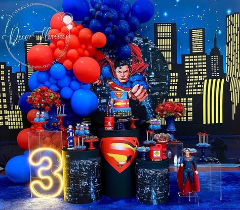 Hot Wheels Themed Birthday Party, Paw Patrol 4, Superman Birthday Party, Octonauts Birthday Party, Superman Party, Spiderman Birthday Cake, Baby Birthday Party Theme, Superman Birthday, 2nd Birthday Party For Boys