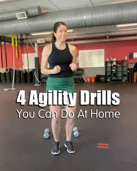 Jani Dittman | Women’s Fitness Trainer on Instagram: "You do not need to be a competitive athlete to reap the benefits of agility training. Agility training can translate to avoiding a fall when stepping on ice, or jumping over a puddle. Being able to join in a game of tag with your kids/grandkids. Or if you need to quickly change direction to avoid dog doo or a ex boyfriend. 😜 It comes in handy, I promise. Plus it fun, it burns lots of calories, and and you feel like an athlete when you do it. 😎 If you don’t have an agility ladder, grab a couple of dumbbells or even a pair of shoes and try slipping in a few of these drills Tabata style into your next workout. 4 drills: Tabata timing of 20 sec work/10 sec rest. 4 rounds of each drill. Have fun! 💦 #agilitydrills #agilitytraining # Speed And Agility Workout, Agility Ladder Drills, Agility Workouts, Volleyball Drills, Agility Training, Tennis Workout, Circuit Workout, Workout Routines, Fitness Trainer