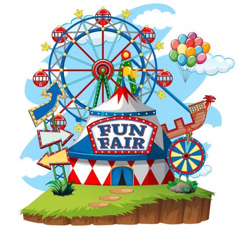 Fair Theme, Kettle Corn, Fun Fair, Logo Psd, Vintage Carnival, The Carnival, Free Fun, Candy Apples, Amusement Park