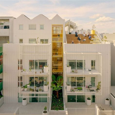 Melbourne Apartment, Steel Cladding, Apartment Block, 1960s Home, Courtyard Design, Social Housing, Affordable Housing, Residential Building, Residential Architecture