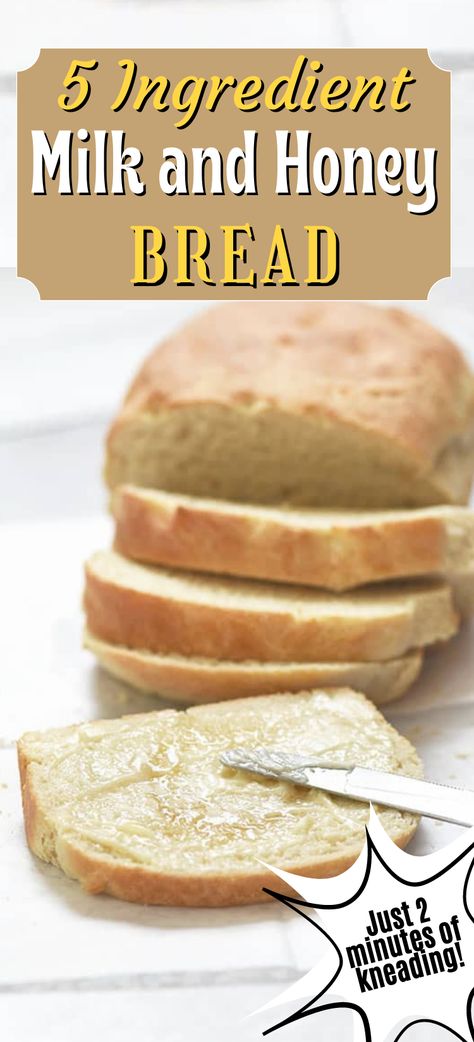 Bread With Honey Recipes, Sandwich Bread Recipe Honey, Quick Homemade Bread Recipes, Honey Quick Bread Recipes, Easy Honey Bread, Quick Rise Bread Recipe, Honey Bread Recipe Easy, Homemade Bread With Honey, Milk And Honey Bread Recipe