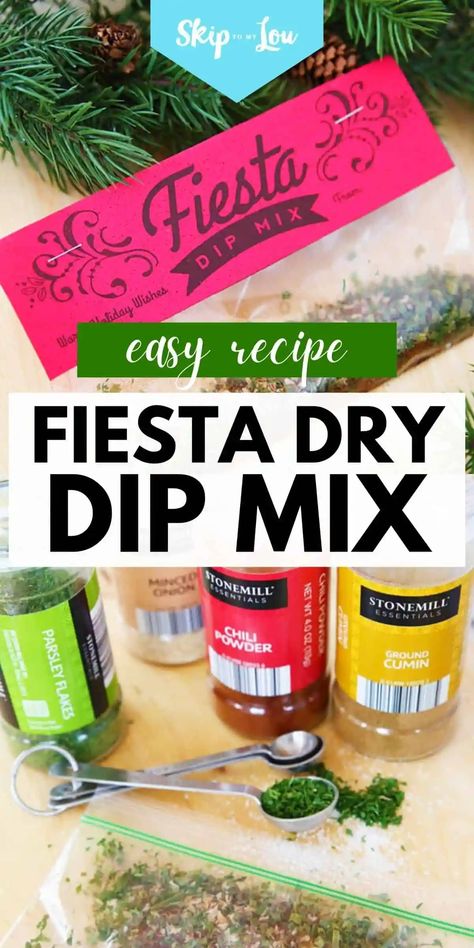 fiesta dry dip mix PIN Fiesta Dip Mix Recipe, Dip Seasoning Mixes Gift, Dry Mix Dip Recipes, Dry Dip Mix Recipes For Gifts Jars, Homemade Dip Mixes Recipes, Homemade Dry Dip Mixes, Dry Dip Mix Recipes For Gifts Homemade Seasonings, Fiesta Ranch Seasoning Recipe, Dry Dip Mixes For Gifts Recipes