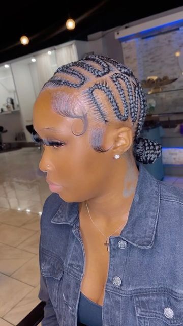 Medusa Stitch Braids, Medusa Braids Black Women, 4 Stitch Braids Hairstyles, 4 Stitch Braids With Design, Medusa Braids, 6 Straight Back Feed In Braids, Feedin Ponytail Braids, 6 Feed In Braids, 4 Stitch Braids