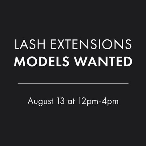 Lash Models Wanted, Models Wanted Instagram Post, Unfiltered Makeup, Lash Model, Esthetician Room Decor, Insta Aesthetic, Tech Ideas, Esthetician Room, Lash Sets