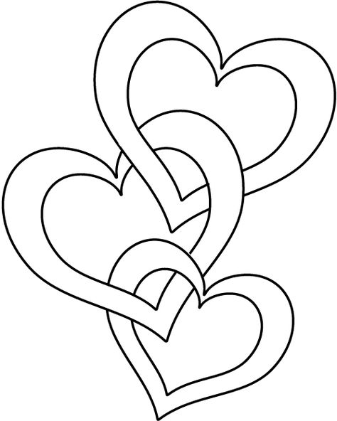 Valentine Hearts Coloring Page Corner Designs Drawing Simple, Fruit Coloring, Valentine Coloring Pages, Heart Coloring Pages, Valentine Coloring, Stencil Patterns, 자수 디자인, Applique Patterns, Kirigami