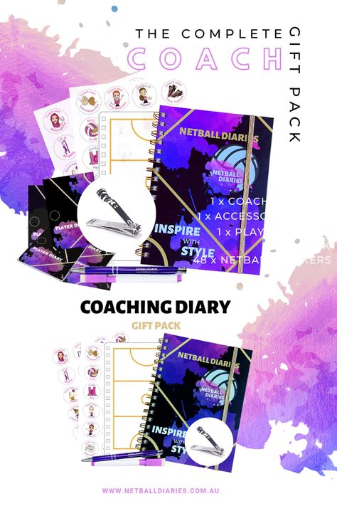 Netball Coach, Diary Gift, Coach Gift, Netball, Gift Pack, Coach Gifts, Gift Packs, Special Price, Over 50