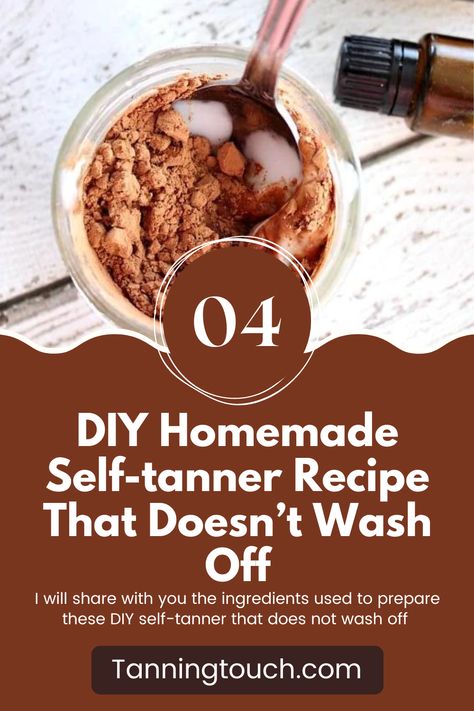 Learn the simple steps and ingredients needed to make this easy DIY recipe and get the perfect tan without any harsh chemicals. Get ready to look and feel your best with this all-natural self-tanner! Diy Tanner Lotion, Diy For Tanned Skin, How To Make A Self Tanner At Home, Diy Natural Bronzer, Fake Tan At Home Diy, Natural Self Tanner Diy, Tan Legs Quick Diy, Coffee Tanning Lotion Diy, How To Get Super Tan In The Sun