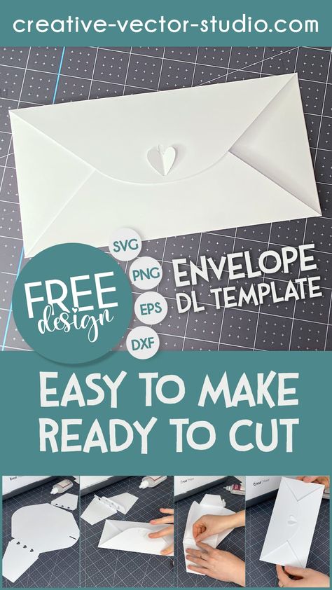 Cricut Envelope Template Free, Cricut Sympathy Cards Free Svg, Envelope Svg Free, Heart Envelope Template, Envelopes Cricut, Envelope Cricut, Cricut Envelope, Gift Card Envelope Template, Diy Envelope Template