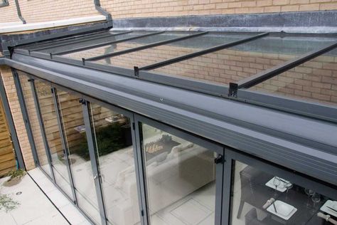 Why choose glass roof panels? A conservatory can be a wonderful addition to your house providing extra light in your home, giving you a lovely light room to relax in, and an unrestricted view of your garden. But maybe you haven’t got the budget to stretch to a conservatory at the moment, don’t have the … Aluminium Conservatory, Glass Roofs, Glass Roof Panels, Orangery Roof, Lean To Conservatory, Aluminium French Doors, Contemporary Townhouse, Corner Curtains, Glass Conservatory