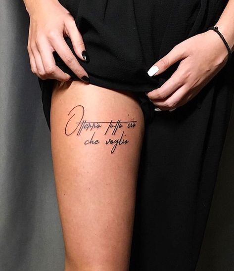 Front Upper Leg Tattoos Women, Quotes Leg Tattoo, Tattoo Bein Frau, Upper Leg Tattoos, Upper Thigh Tattoos, Cool Ear Tattoos, Tiny Flower Tattoos, Best Leg Tattoos, Ear Tattoo Ideas