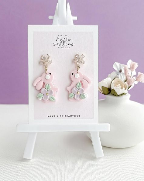 Only 1 pair left! www.etsy.com/shop/katiecollinsxo #polymerclay #polymerclayearrings #easter #easterbunny #earrings #handmade #etsy #etsyshop #etsyfinds #etsyhandmade #eastergifts Easter Gifts, Etsy Handmade, Only 1, Polymer Clay Earrings, Clay Earrings, Earrings Handmade, Easter Bunny, Etsy Finds, Polymer Clay