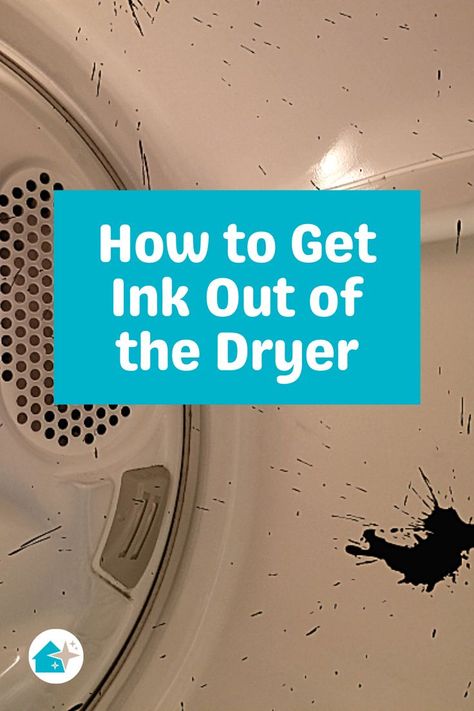 Worried about getting ink stains out of the dryer? Don't be intimidated by those pen ink stains. Here are tried and tested methods to get rid of them. Ink Stain Removal, Homemade Cleaning Supplies, Cleaning Supplies Organization, Clean Romance, Pen Stain, Organic Cleaning Products, Ink Stains, What To Use, Clean Makeup