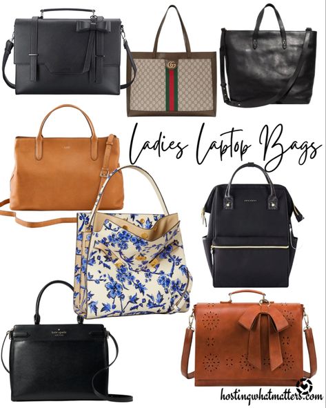 Ladies Laptop Bags | Beautiful totes and satchels for every occasion. Great travel bags or bags fit the professional. These would make a great gift! http://liketk.it/349Kd #liketkit @liketoknow.it #laptopbag #giftguide #satchel #career #laptop #ipad #travel laptop bag satchel backpack tote purse Ladies Laptop Bag, Laptop Bag For Women Business, Louis Vuitton Laptop Bag, Laptop Tote Bag Woman, Leather Business Bag, Carryon Bag, Brand Name Bags, Laptop Tote Bag, Satchel Backpack