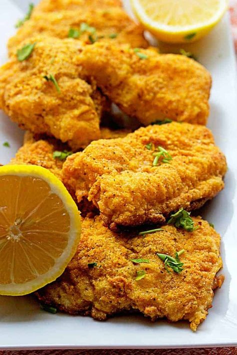 Fried Basa Fish Recipe, Oven Fried Catfish, Cajun Fish Recipes, Basa Fish Recipes, Fried Catfish Recipes, Baked Catfish, Oven Fried Fish, Fried Clams, Catfish Recipes