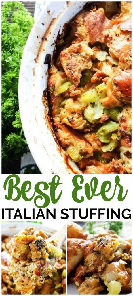 Italian Stuffing, Italian Thanksgiving, Recipes For Thanksgiving, Stuffing Recipes For Thanksgiving, Thanksgiving Stuffing, Italian Appetizers, Thanksgiving Appetizers, Stuffing Recipes, Thanksgiving Menu