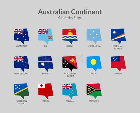 Graduation Themes, Australia Continent, Country Flags Icons, Teaching Esl, Geography For Kids, Australian Continent, Australian Flag, Countries And Flags, Collection Illustration