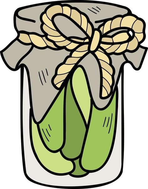 Hand Drawn pickle jar illustration Jar Drawing, Jar Illustration, Pickle Jar, Vector Game, Pickle Jars, Game Design, Pickles, Hand Drawn, Vector Free