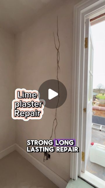 John Bugden | A little run through of my repair on this lime plaster wall. Many of the walls at this property have been skimmed with lime plaster to en... | Instagram Lime Plaster Walls Interiors, Lime Plaster Walls, Repairing Plaster Walls, Lime Plaster, Run Through, Plaster Walls, Interiors Design, Diy Wall, Building Materials