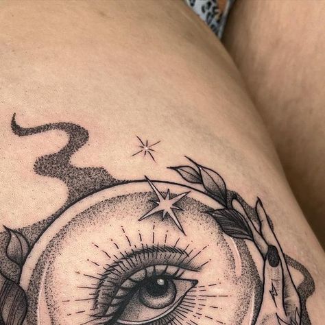 Crystal Ball Tattoo Design, Crystal Ball Tattoo, Ball Tattoo, Eye Tattoo, Tattoo Idea, Crystal Ball, Do More, Thank You So Much, Tattoo Ideas