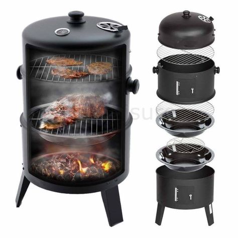 Bbq Smokers For Sale, Best Offset Smoker, Barrel Grill, Barrel Bbq, Charcoal Grill Smoker, Bbq Grill Smoker, Barbecue Smoker, Portable Charcoal Grill, Charcoal Bbq Grill