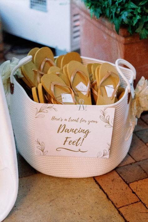 flip flop basket Wedding Flip Flops For Guests, Cute Baskets, Flip Flop Basket, Guest Basket, Cute Basket, Wedding Flip Flops, Beach Wedding Favors, Cute Wedding Ideas, Guest Gifts