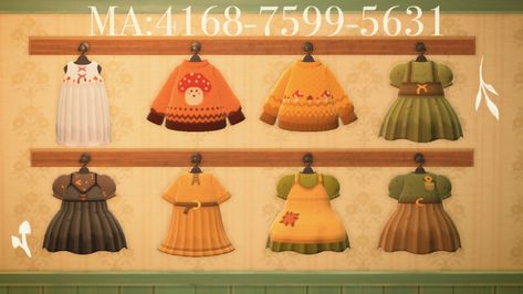 Acnh Dresses, Clothes Codes, Animal Crossing Funny, Acnh Codes, Candle Basket, Qr Codes Animal Crossing, Acnh Ideas, Lost In The Woods, Acnh Inspo