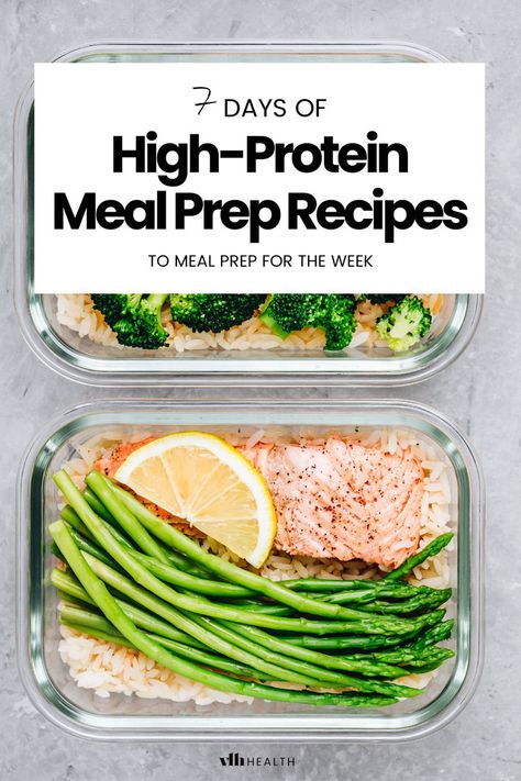 meal prep for the week Diet Meal Plan High Protein, High Protein Meal Plan For The Week, High Protein Lunch Prep For The Week, Protein Heavy Meal Prep, High Protein Meal Prep Snacks, High Protein Meal Prep Easy, High Protein Bowls Meal Prep, Protein Meals Meal Prep, Meal Prep Lunches High Protein