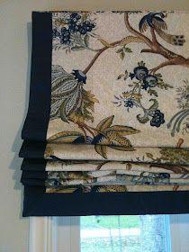 Roman blind with trim Roman Shades With Tape Trim, Roman Shade Fabric Ideas, Roman Blind Trim Ideas, Roman Blinds Pattern, Roman Blind With Trim, Roman Blind With Border, Roman Blinds With Trim, Roman Shades With Trim, Fabric Trim Ideas