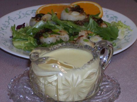 Wasabi Vinaigrette Recipe  - Food.com Wasabi Salad, Wasabi Vinaigrette, Sushi Sauces, Sushi Sauce, Squeezed Orange Juice, Green Salads, Vinaigrette Recipe, Lime Vinaigrette, Homemade Mixes