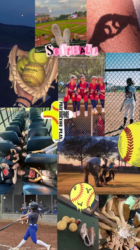 #softball #aesthetic #wallpaper Softball Aesthetic Wallpaper, Softball Aesthetic Pictures, Madison Wallpaper, Softball Aesthetic, Funny Softball Quotes, Softball Backgrounds, Softball Accessories, Softball Funny, Softball Drills