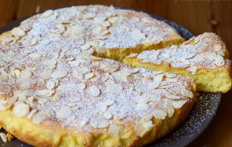 Stanley Tucci: Searching For Italy (Fan Page) | LIMONCELLO, RICOTTA & ALMOND CAKE Ricotta Almond Cake, Limoncello Cake, Ricotta Cake, Torte Cupcake, Almond Flour Recipes, Almond Cake, Gf Desserts, Lemon Desserts, Almond Cakes