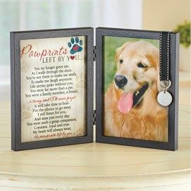 New Items | See What’s New at Collections Etc. Pawprints Left By You, Pet Memorial Picture Frame, Pet Poems, Pet Memorial Frames, Dog Picture Frames, Dog Sympathy Gifts, Black Photo Frames, Dog Sympathy, Pet Sympathy