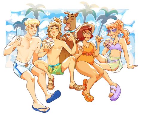 Scooby Doo Fanart, Scooby Doo Art, Shaggy Scooby Doo, Mystery Gang, Scooby Doo Pictures, Scooby Doo Mystery Inc, Scooby Doo Images, Scooby Gang, Mystery Incorporated