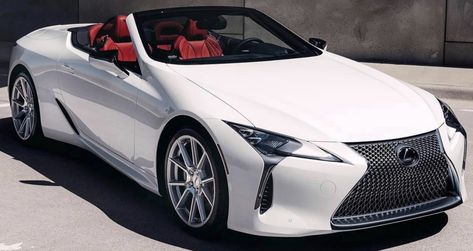 Convertible Lexus, Lexus Lc500 Convertible, Lc500 Convertible, Lexus Convertible, White Lexus, Lc 500, Lexus Lc500, Lexus Lc, Anime Car