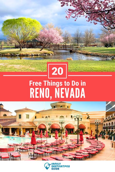 20 Free Things to Do in Reno, Nevada Tahoe Trip, Truckee River, Lake Tahoe Vacation, Nevada Travel, Reno Tahoe, Romantic Things To Do, Reno Nevada, Family Destinations, Reno Nv