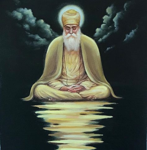 Dhan Guru Nanak Wallpaper, Gurbani Photos, Guru Nanak Dev Ji Wallpaper, Baba Nanak Dev Ji, Guru Nanak Painting, Gurpurab Guru Nanak Dev Ji, Guru Nanak Dev Ji Painting, Sikhism Aesthetic, Guru Nanak Gurpurab