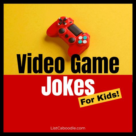 The best video game jokes for kids of all ages. Lego Jokes, Gamer Jokes, Funny Jokes For Kids, Kids Laughing, Gamer Humor, Video Games For Kids, Star Wars Jokes, Playing Video Games, Jokes For Kids