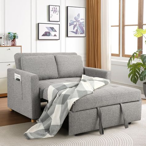 PRICES MAY VARY. ⭐【𝟯-𝗶𝗻-𝟭 𝗖𝗼𝗻𝘃𝗲𝗿𝘁𝗶𝗯𝗹𝗲】:The sleeper sofa bed can easily be converted into an armchair, a guest bed, and a recliner. truly realizing the versatility of a sofa. it's perfect for your dorm, apartment and home office. It can also provide a place to stay for overnight friends. It is very practical for a limited small space. ⭐【 𝗦𝗽𝗿𝗶𝗻𝗴 𝗦𝘂𝗽𝗽𝗼𝗿𝘁 & 𝗦𝘁𝘂𝗿𝗱𝘆 𝗙𝗿𝗮𝗺𝗲】: The futon sofa is equipped with independent spring pocket support for comfortable sitting, Sofa Bed Wood, Pull Out Couch Bed, Sofa Bed 2 Seater, Modular Sofa Bed, Design Marocain, Pull Out Couch, Folding Sofa Bed, Pull Out Sofa Bed, Chairs For Small Spaces