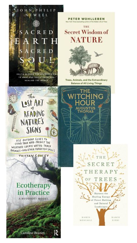 Books with titles relating to Eco Therapy and for bathing/healing Nature Grounding, Eco Therapy, Forest Therapy, Nature Healing, Connecting With Nature, Forest Bathing, Lost Art, Natural Healing, Book Nerd