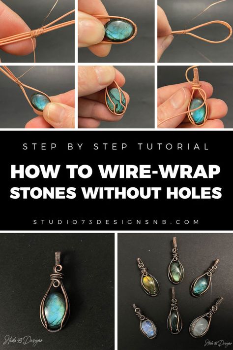 Wrapping Tutorial, Wire Wrapped Stone Jewelry, Wire Wrapping Tutorial, Wire Wrap Jewelry Designs, Wire Wrapped Jewelry Diy, Wire Jewelry Making, Wire Wrapped Jewelry Tutorials, Wire Jewelry Tutorial, Easy Jewelry