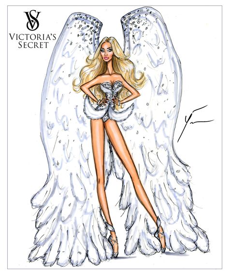 Victoria Secret Wings, Fashion Show Design, Fashion Model Sketch, Model Sketch, Victoria Secret Models, Vs Fashion Shows, Fashion Sketchbook, Fashion Illustration Sketches, Illustration Fashion Design