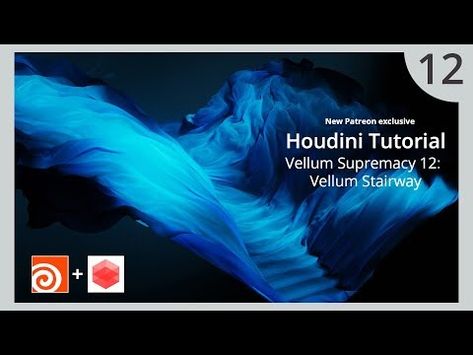 Houdini Vellum tutorial 12 - Cloth Stairway / Patreon Preview - YouTube