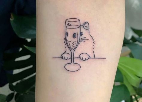 stef r. on Twitter: "Been doing some polls on Zoom to start all my class periods. Here’s the last two days. https://t.co/l8s4Zm2N7R" / Twitter Wine Glass Tattoo, Wine Tattoo, Tattoos For Lovers, Inspiration Tattoos, Cat Tattoos, Cat Tattoo Designs, Latest Tattoos, Cute Tiny Tattoos, Funny Tattoos