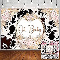 Cow Print Backdrop, Cow Baby Shower Theme, Backdrop Boho, Cowgirl Baby Showers, Cow Baby Showers, Baby Backdrop, Cowgirl Baby, Baby Shower Photography, Western Baby