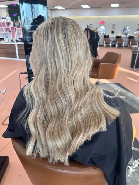 Blonde Hair Grey Highlights, Platinum Blonde Highlights On Light Brown Hair, Buttery Blonde Highlights On Brown Hair, Brightest Blonde Hair, Medium Cool Blonde Hair, Creamy Blonde With Lowlights, Highlights Blonde Hair Platinum, Honey Blonde With Platinum Highlights, Blonde Hair Dark Lowlights